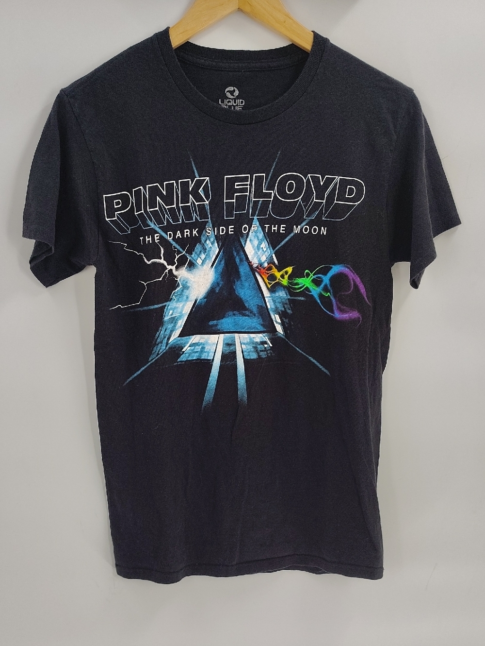 Liquid Blue Pink Floyd Graphic Tee Shirt Size Small Cotton